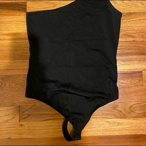 Urban Outfitters Black One Shoulder Bodysuit